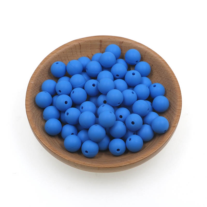 50pcs Silicone Beads 12mm Round Perle Silicone Dentition Baby Teething Beads For Jewelry Making Baby Products